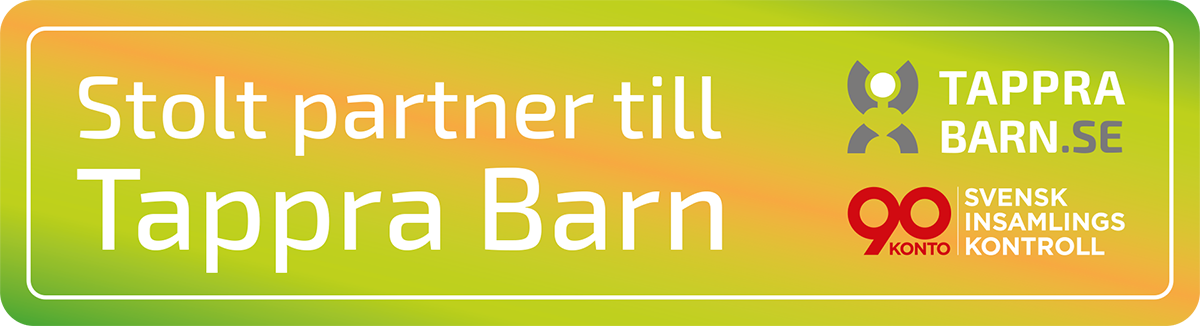 Logotyp för Stolt partner till Tappra barn.